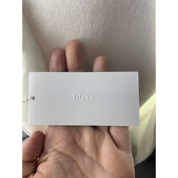 NWT Hugo Boss Dikrysa Color Block White Black & Tan Sheath Dress Size 4, NEW! - Picture 8 of 11